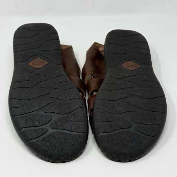 Born Fisherman Sandals Mens 12 Brown Leather Open Toe Comfort Shoes HandCrafted main image 11